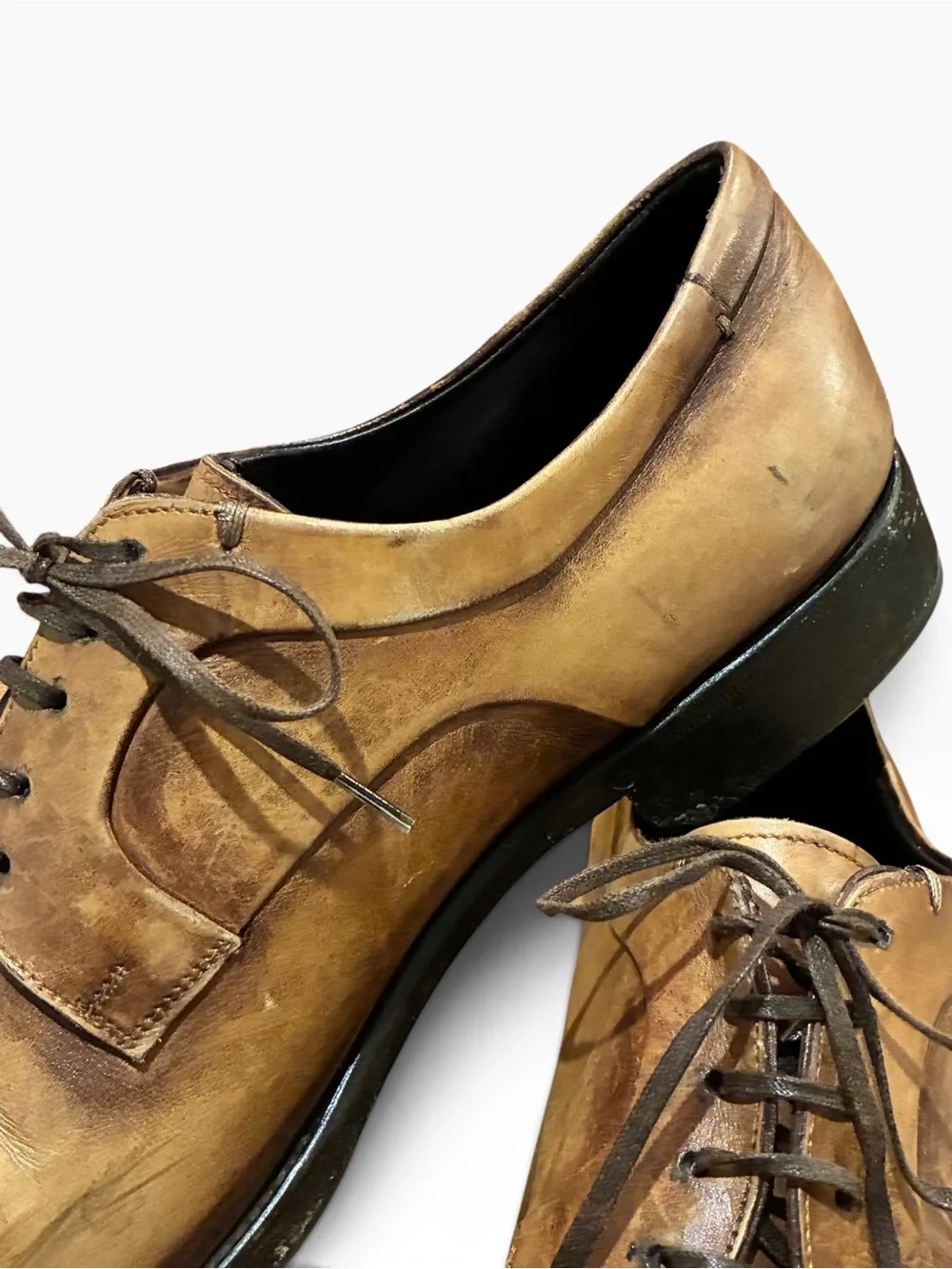 Ermenegildo Zegna XXX Couture Antique Leather Derby